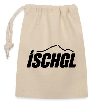 Ischgl - Création de souvenirs - Sac cadeau en coton avec cordon (14 x 20 cm) - nature - Devant