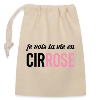 I see life in cirrosis - Closable cotton gift bag (14x20cm) - nature - Front