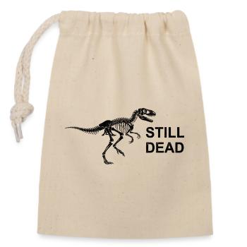 Dino Nihilisme - Sac cadeau en coton avec cordon (14 x 20 cm) - nature - Devant