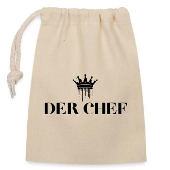 Les cadeaux du chef Chef Royale - Sac cadeau en coton avec cordon (14 x 20 cm) - nature - Devant