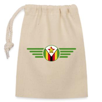 Ich liebe Simbabwe, Eleganz Stil Design T-Shirt - Verschließbarer Geschenkbeutel aus Baumwolle (14x20cm) - Natur - Vorne