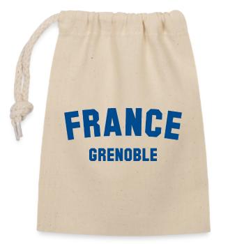 GRENOBLE France Frankreich - Closable cotton gift bag (14x20cm) - nature - Front