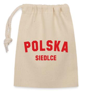 SIEDLCE Polska Poland Polen - Closable cotton gift bag (14x20cm) - nature - Front