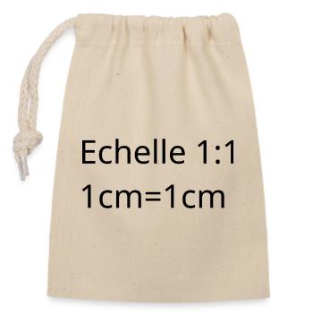 Architect, interior designer, project manager - Closable cotton gift bag (14x20cm) - nature - Front
