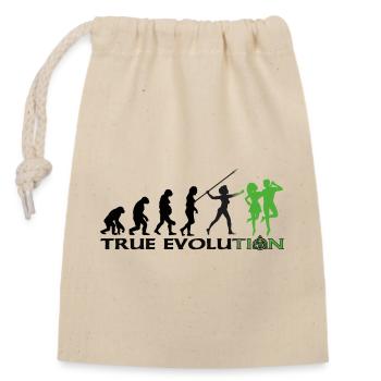Évolution vers la danse traditionnelle irlandaise - Sac cadeau en coton avec cordon (14 x 20 cm) - nature - Devant