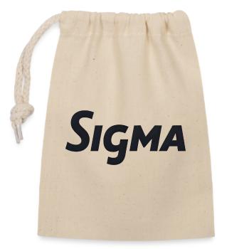 Segma - Closable cotton gift bag (14x20cm) - nature - Front