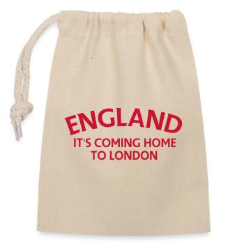England kehrt nach London zurück - Verschließbarer Geschenkbeutel aus Baumwolle (14x20cm) - Natur - Vorne