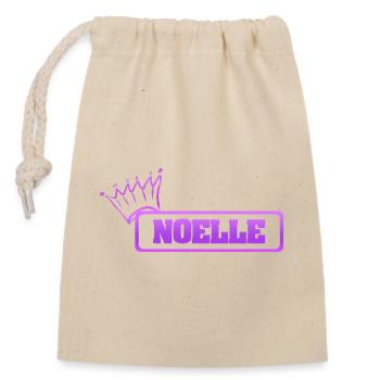 Gift for Noelle - Closable cotton gift bag (14x20cm) - nature - Front