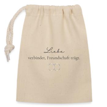 Maid of Honor Friendship - Closable cotton gift bag (14x20cm) - nature - Front