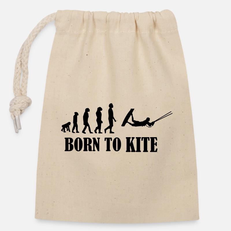 Kiteboard,Kiteboarder,Kite,Kiteboarding,Sea,Board - Closable cotton gift bag (14x20cm) - nature