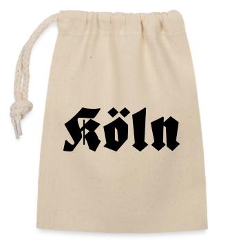 Cologne - Closable cotton gift bag (14x20cm) - nature - Front