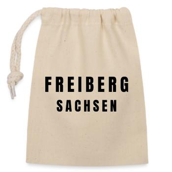 Freiberg, Saxe - Sac cadeau en coton avec cordon (14 x 20 cm) - nature - Devant