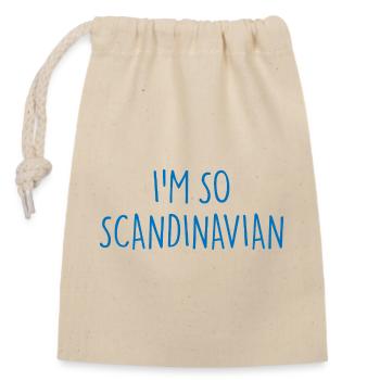 I'M SO SCANDINAVIAN Skandinavien - Verschließbarer Geschenkbeutel aus Baumwolle (14x20cm) - Natur - Vorne