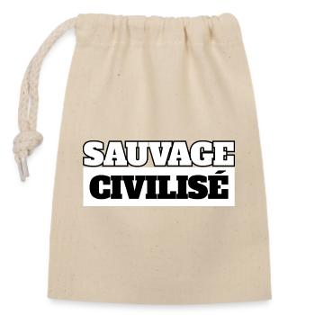 CIVILIZED WILD - Black Humor - Closable cotton gift bag (14x20cm) - nature - Front