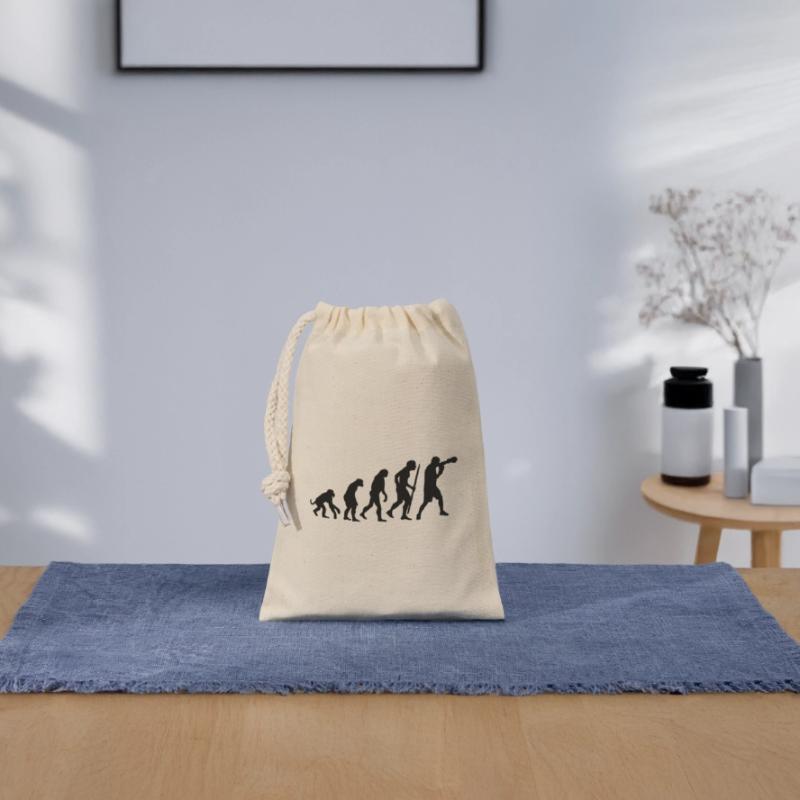 Evolution de la boxe Sac cadeau en coton avec cordon (14 x 20 cm)