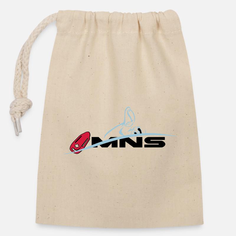 MNS maître-nageur sauveteur - Sac cadeau en coton avec cordon (14 x 20 cm) - nature