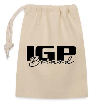 IGP BRIARD Wilsigns Dog Sports - Closable cotton gift bag (14x20cm) - nature - Front