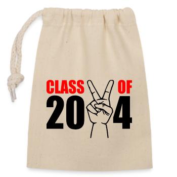 Class of 2024 - Verschließbarer Geschenkbeutel aus Baumwolle (14x20cm) - Natur - Vorne