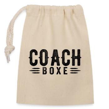 Coach Boxe Entraineur de Boxe | Cadeau Coach Boxe - Sac cadeau en coton avec cordon (14 x 20 cm) - nature - Devant