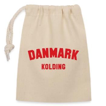 KOLDING Denmark Dänemark - Verschließbarer Geschenkbeutel aus Baumwolle (14x20cm) - Natur - Vorne