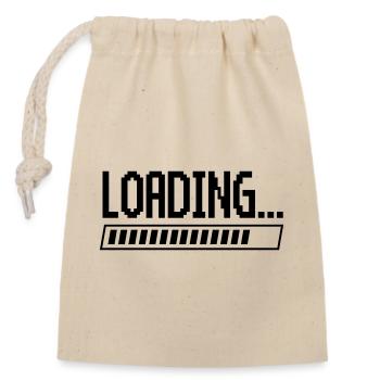 Loading - Closable cotton gift bag (14x20cm) - nature - Front