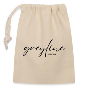Greyline Official - Closable cotton gift bag (14x20cm) - nature - Front