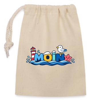 MOIN Seagull Phare Maritime Coloré - Sac cadeau en coton avec cordon (14 x 20 cm) - nature - Devant