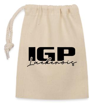 IGP LAEKENOIS Wilsigns Chien de Sport Chien Chiens - Sac cadeau en coton avec cordon (14 x 20 cm) - nature - Devant