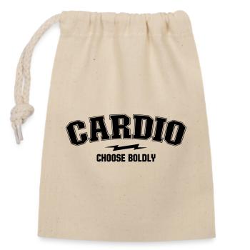 Varsity Arch – Kardiologieabteilung - Verschließbarer Geschenkbeutel aus Baumwolle (14x20cm) - Natur - Vorne