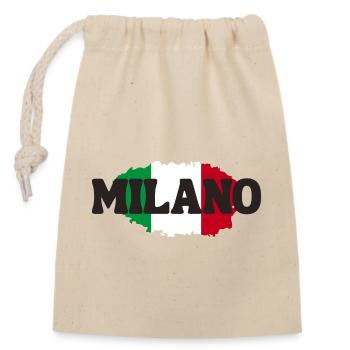 Milano Mailand Milan Italia - Closable cotton gift bag (14x20cm) - nature - Front