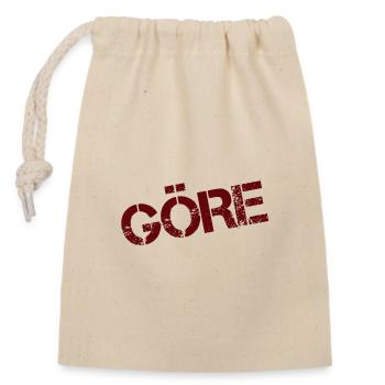 BRAT - Closable cotton gift bag (14x20cm) - nature - Front