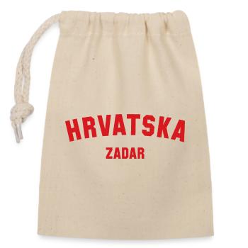 ZADAR Hrvatska Croatie Couronne - Sac cadeau en coton avec cordon (14 x 20 cm) - nature - Devant
