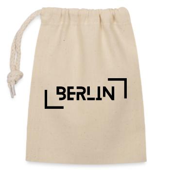 Berlin - Verschließbarer Geschenkbeutel aus Baumwolle (14x20cm) - Natur - Vorne