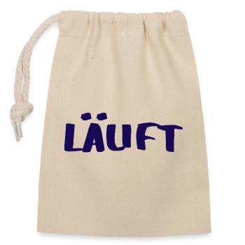 COURSE - Pensée positive - Déclaration - Sac cadeau en coton avec cordon (14 x 20 cm) - nature - Devant