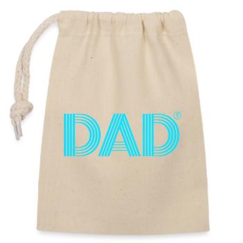 Zwillinge Vater Zwilling Papa - Verschließbarer Geschenkbeutel aus Baumwolle (14x20cm) - Natur - Vorne