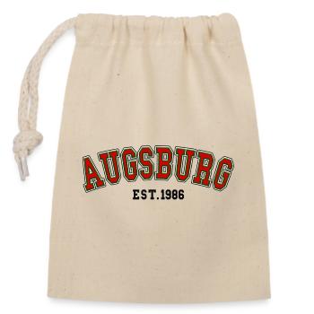 Augsbourg Fondée en 1986 - Sac cadeau en coton avec cordon (14 x 20 cm) - nature - Devant