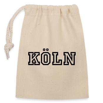 Cologne - Closable cotton gift bag (14x20cm) - nature - Front