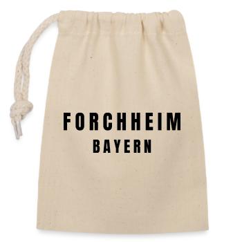 Forchheim Bayern - Verschließbarer Geschenkbeutel aus Baumwolle (14x20cm) - Natur - Vorne