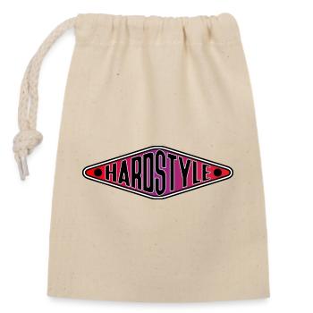 Hardstyle Shirt - Hardcore Techno Rave Vibes - Closable cotton gift bag (14x20cm) - nature - Front