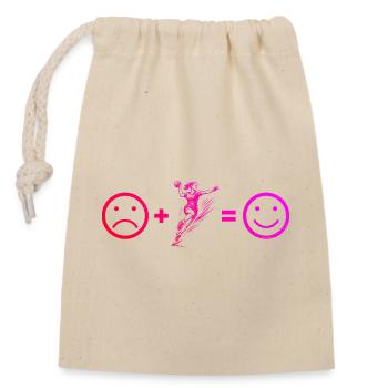 Inspiration cool pour le handball pour femmes - Sac cadeau en coton avec cordon (14 x 20 cm) - nature - Devant