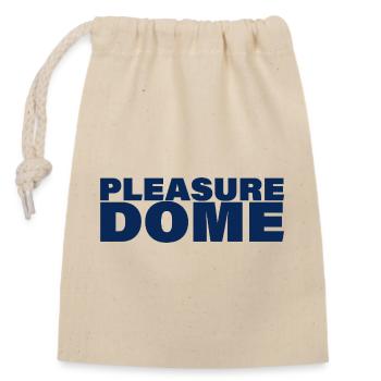 PLEASURE DOME - Closable cotton gift bag (14x20cm) - nature - Front