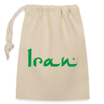 Iran - Verschließbarer Geschenkbeutel aus Baumwolle (14x20cm) - Natur - Vorne