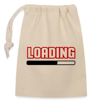 Loading - Closable cotton gift bag (14x20cm) - nature - Front