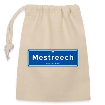 Mestreech (Maastricht) - Closable cotton gift bag (14x20cm) - nature - Front