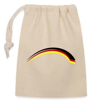Drapeau de l’Allemagne - Sac cadeau en coton avec cordon (14 x 20 cm) - nature - Devant