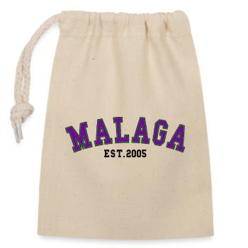 Malaga Est. 2005 - Sac cadeau en coton avec cordon (14 x 20 cm) - nature - Devant