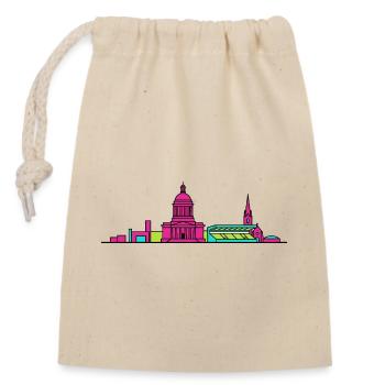 Illustration en ligne du mausolée de la ville de Hamilton - Sac cadeau en coton avec cordon (14 x 20 cm) - nature - Devant