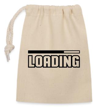 Loading - Closable cotton gift bag (14x20cm) - nature - Front