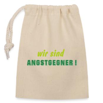 Angstgegner FC St. Gallen Fussball  Espenmoos - Verschließbarer Geschenkbeutel aus Baumwolle (14x20cm) - Natur - Vorne
