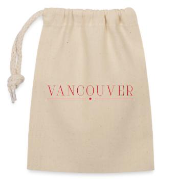 Vancouver, Canada - Closable cotton gift bag (14x20cm) - nature - Front